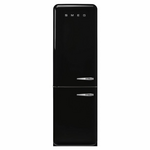 Smeg FAB 50's Style 331L Bottom Mount Refrigerator Black FAB32LBL5AU hero image