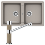 Abey TN200TC Schock Typos Double Bowl Sink Pack hero image
