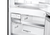 LG 420L Bottom Mount Fridge Matte Black GB-455MBL hero image