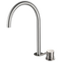 Rogerseller Tonic Hob Sink Mixer with Swivel Outlet - Brushed Nickel 360601375107 image NaN