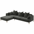 Kalona KYOTO Left Facing Chaise Sofa Pewter WS-205-LC-VILA-27 image NaN