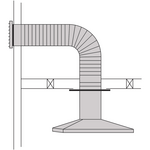 Abey RHH6 Horizontal Ducting Kit 150mm hero image