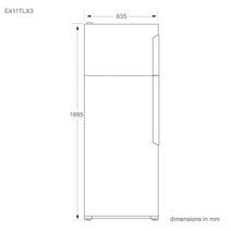 Fisher & Paykel E411TLX3 411L ActiveSmart Top Mount Fridge hero image