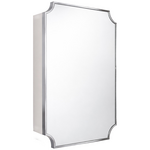 Turner Hastings Claremont 80x50 Bathroom Mirror Shaving Cabinet Chrome CL404SC-CH hero image