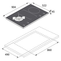 ASKO HIG1944MF 90cm Induction Cooktop with LPG Wok Burner hero image