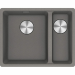 Franke Maris 340/150mm 1 and 1/2 Bowl Right Topmount Sink with Extension Drainer Stone Grey MRG660-SBRSGFPC hero image