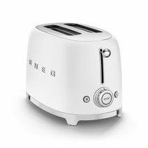 Smeg Retro 50's Style 2 Slice Toaster Matte White TSF01WHMAU hero image