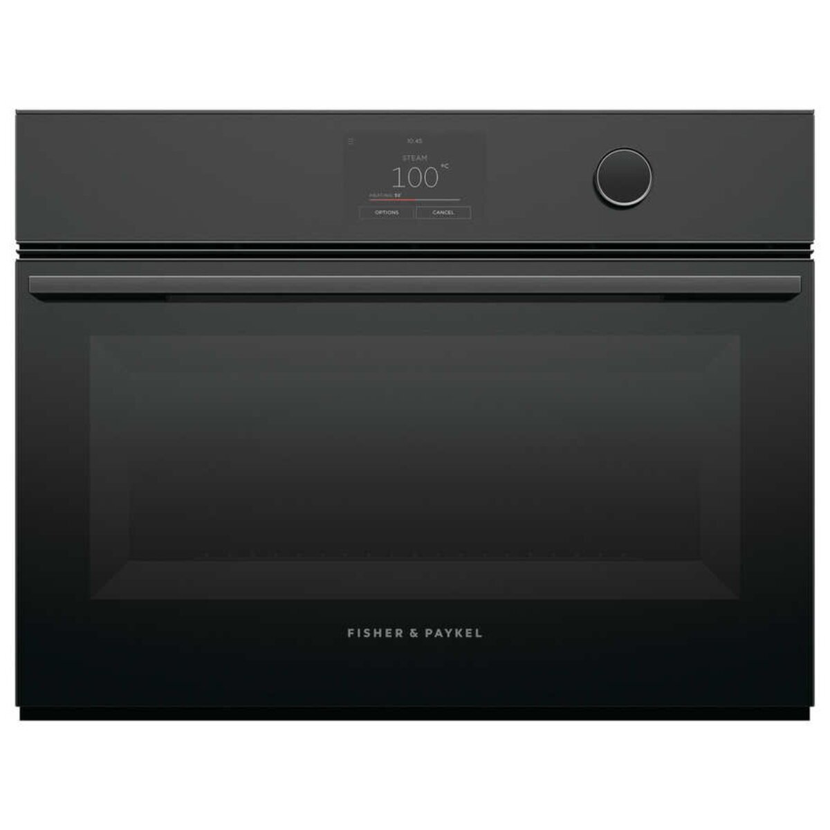 Fisher & Paykel Series 9 60cm Minimal Compact Combi-Steam Oven Black Glass OS60NMTDB1 hero image