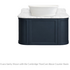 Turner Hastings Evara 90x53 Wall Hung Vanity with Real Marble Top To Suit Above Counter Basin Aegean Blue 1TH EV955-AB-1TH image NaN