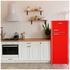 Linarie Valloire 209L Red Retro Top Mount Fridge - Manual Defrost LK200DDRED image NaN