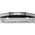 Euromaid 90cm Stainless Steel with Curve Glass Canopy Rangehood RGT9 image NaN