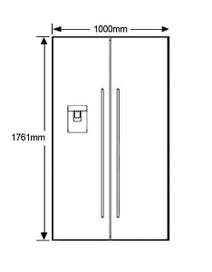 Electrolux ESE6977SG 690L Side by Side Fridge hero image