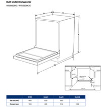 Westinghouse 60cm Dark Stainless Steel Underbench Dishwasher WSU6608KXC hero image