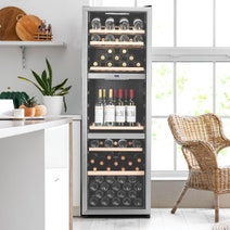 LeCavist 140 Bottle Triple Zone Wine Cabinet Stainless Steel LEK1403ZPVX hero image