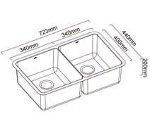 Abey LUA200KW2 Lucia Double Bowl Sink and Tap Packs hero image