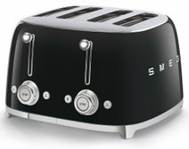 Smeg Temperature Control Kettle and Four Slice Toaster Breakfast Pack Black KLF04BLAUTSF03BLAU hero image