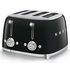 Smeg Temperature Control Kettle and Four Slice Toaster Breakfast Pack Black KLF04BLAUTSF03BLAU image NaN