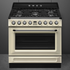 SMEG 90cm Victoria Dual Fuel Pyrolytic Freestanding Stove TRA90GPP image NaN