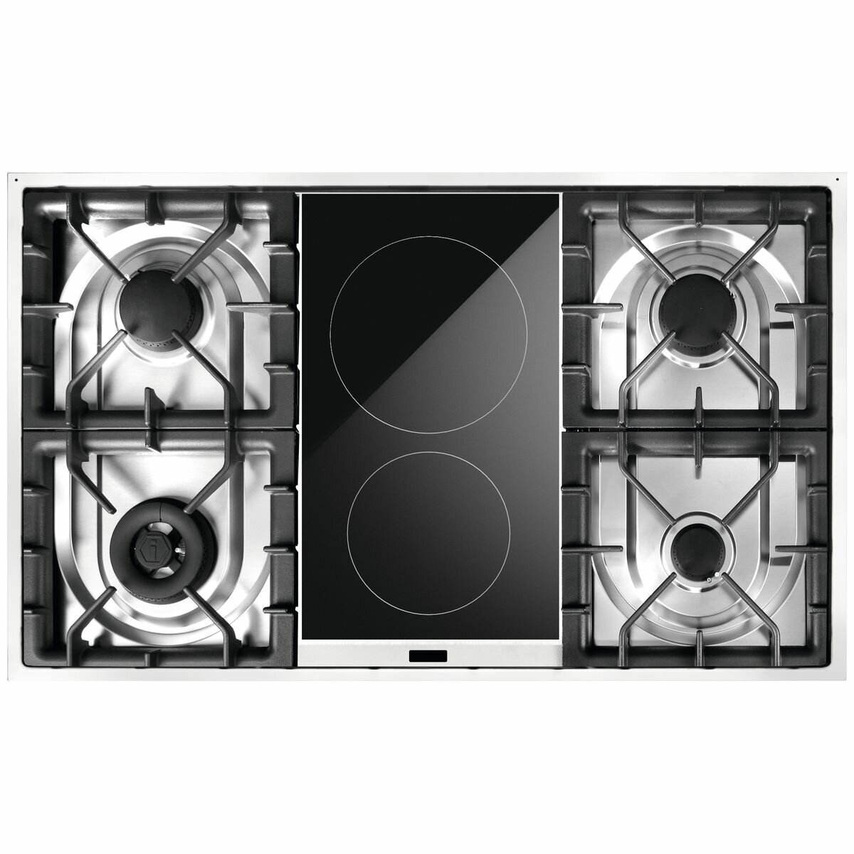 ILVE Professional Plus Series 90cm Dual Fuel Induction Freestanding Oven with Milano Knobs P09IDWE3BK