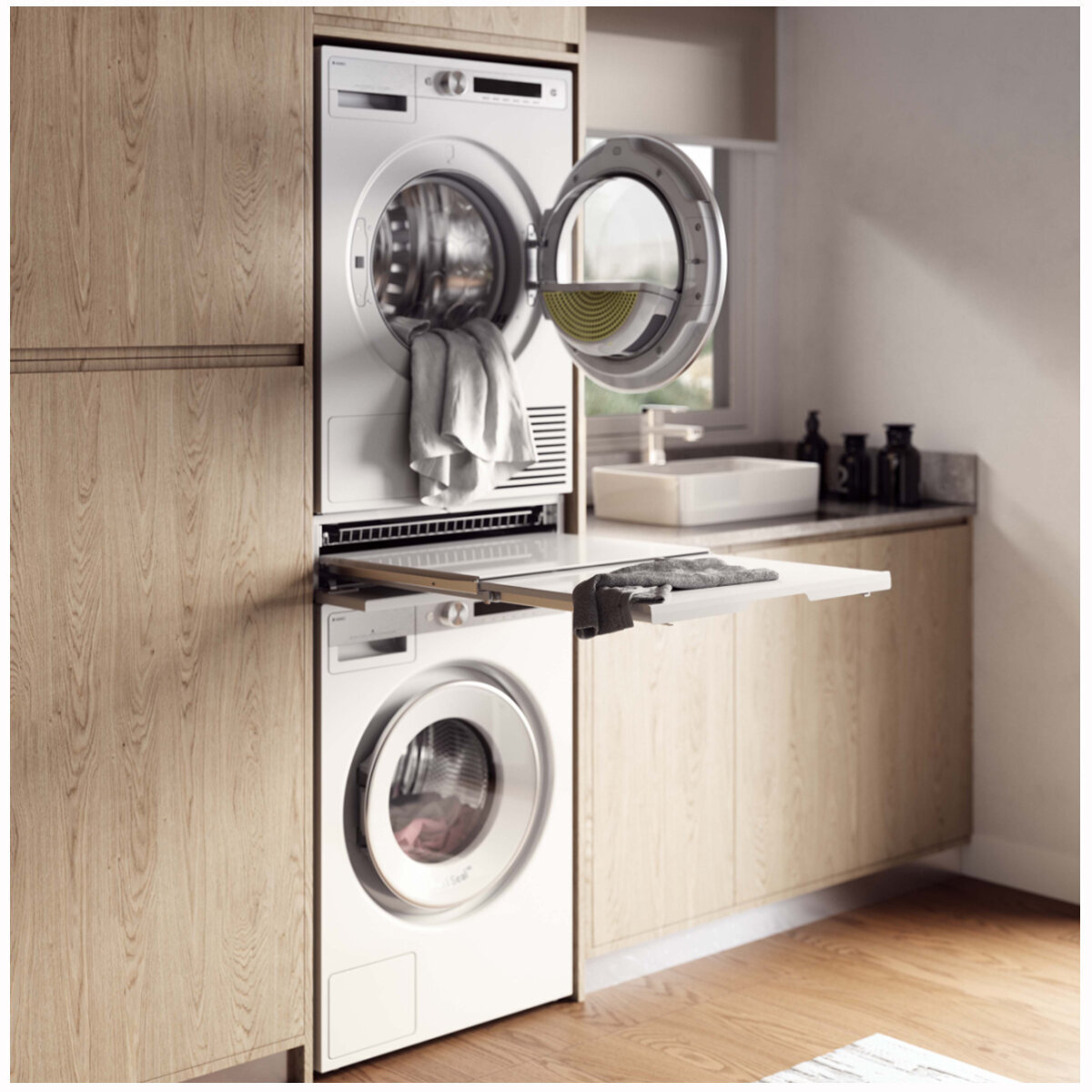 Asko washer dryer stacking on sale kit