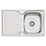 Oliveri Endeavour Single Bowl Topmount Sink with Left Hand Drainer EE22  hero image