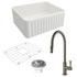 Turner Hastings Novi 60 Butler Sink Pack with Brushed Nickel Ludlow Pull Out Mixer Tap and Accessories PKG029 image NaN