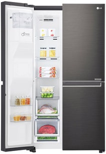 LG 665L Side by Side Fridge GS-D665BSL hero image
