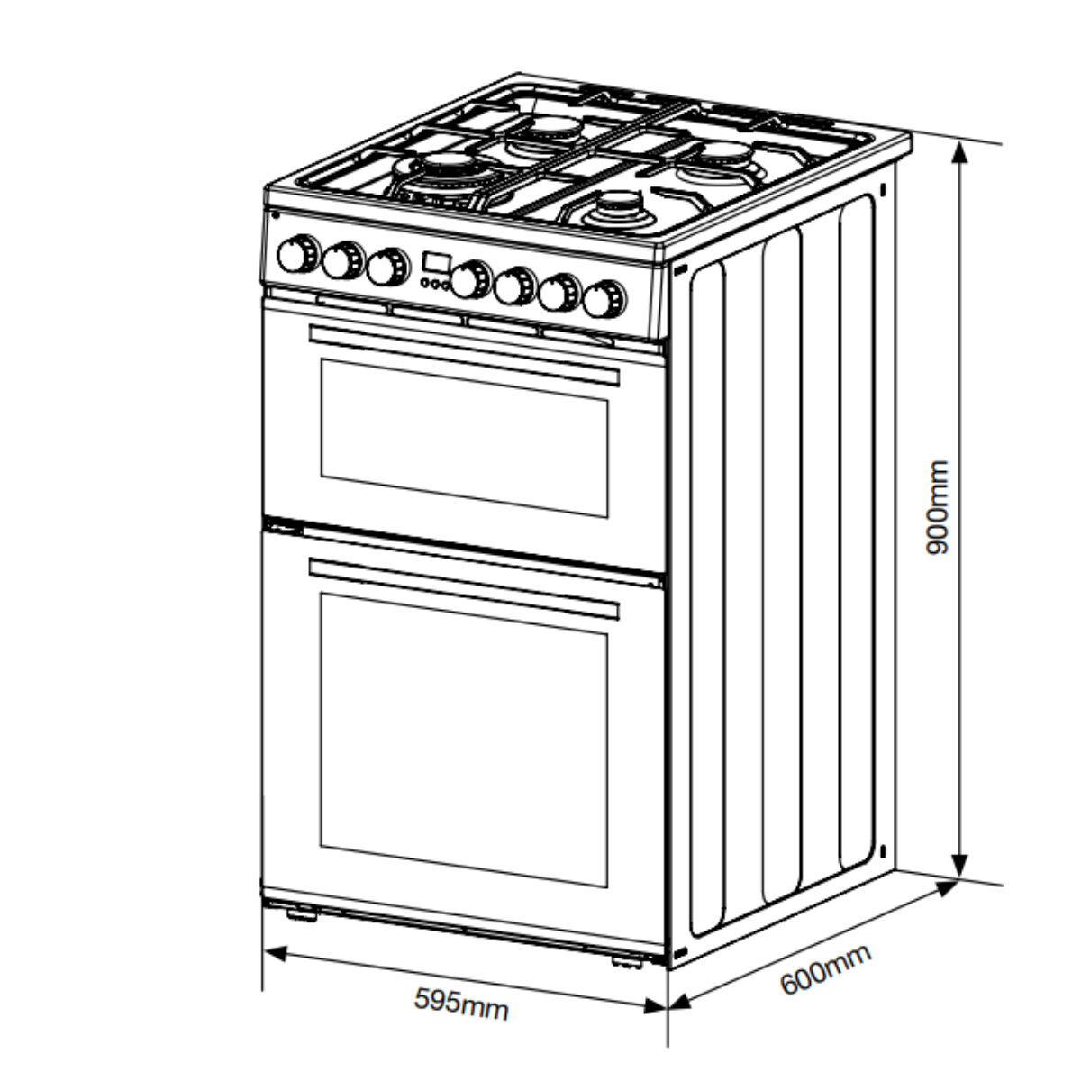 Belling 54cm freestanding new arrivals oven