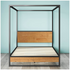 Zinus Queen Canopy Bed Frame Black AU-IRPBHC-14Q image NaN