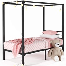 Zinus Patricia Single Metal Canopy Bed Frame Black AU-CPBF-S hero image