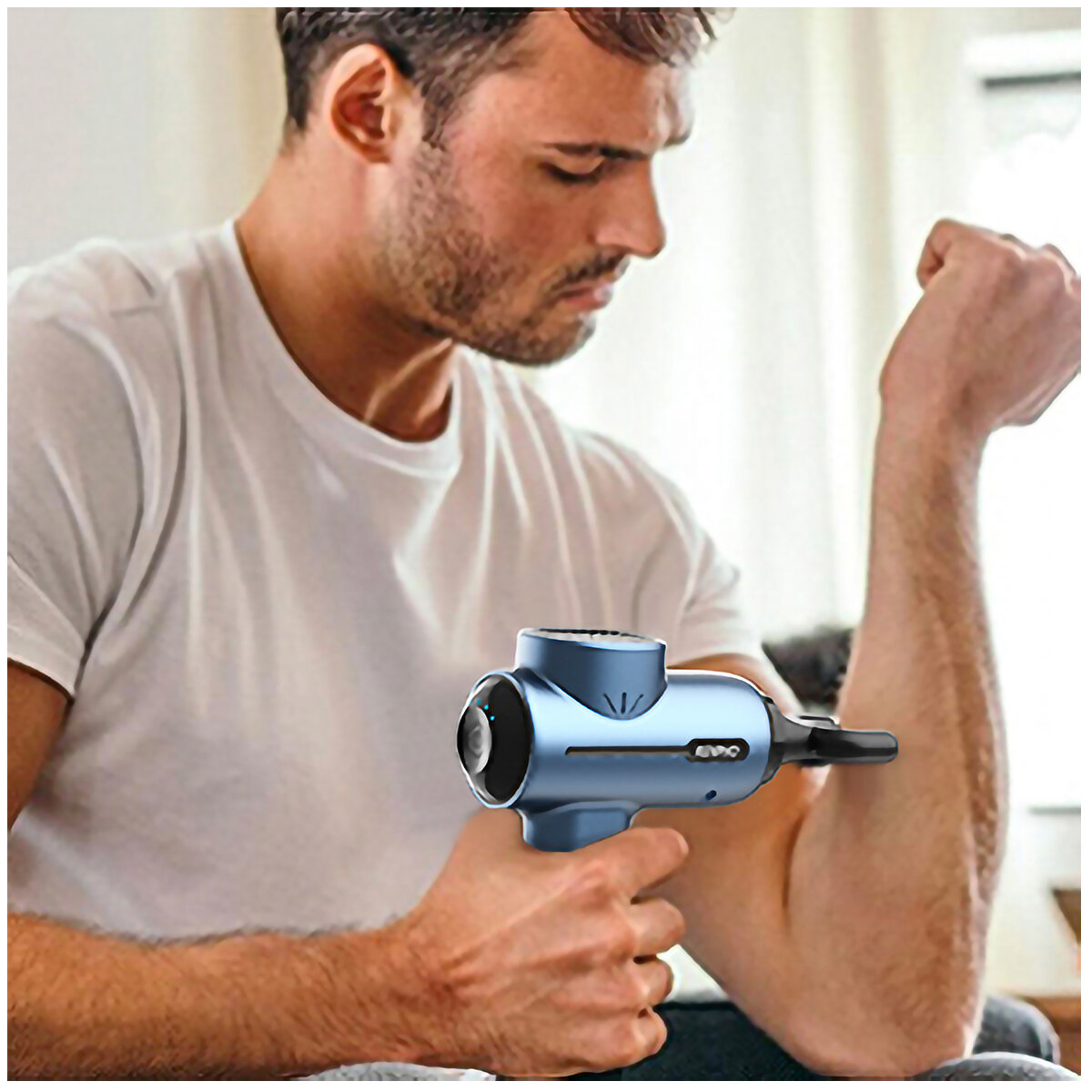 RENPHO R3 Massage Gun Blue PAURPGM171BU hero image