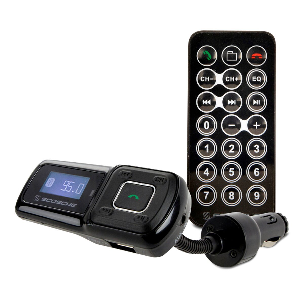 Scosche Universal Bluetooth Hands-Free Car Kit with FM Transmitter and 10-W
