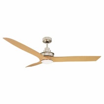 Mercator Flinders Chrome 1400mm (56”) Ceiling Fan with LED Light FC518143BC hero image