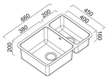 Abey LG180UPK Lago 1 and 1/3 Bowl Undermount Sink Pack hero image