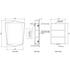Turner Hastings Mayer 80x50 Shield Bathroom Mirror Shaving Cabinet English Bronze MA408SC-EB image NaN