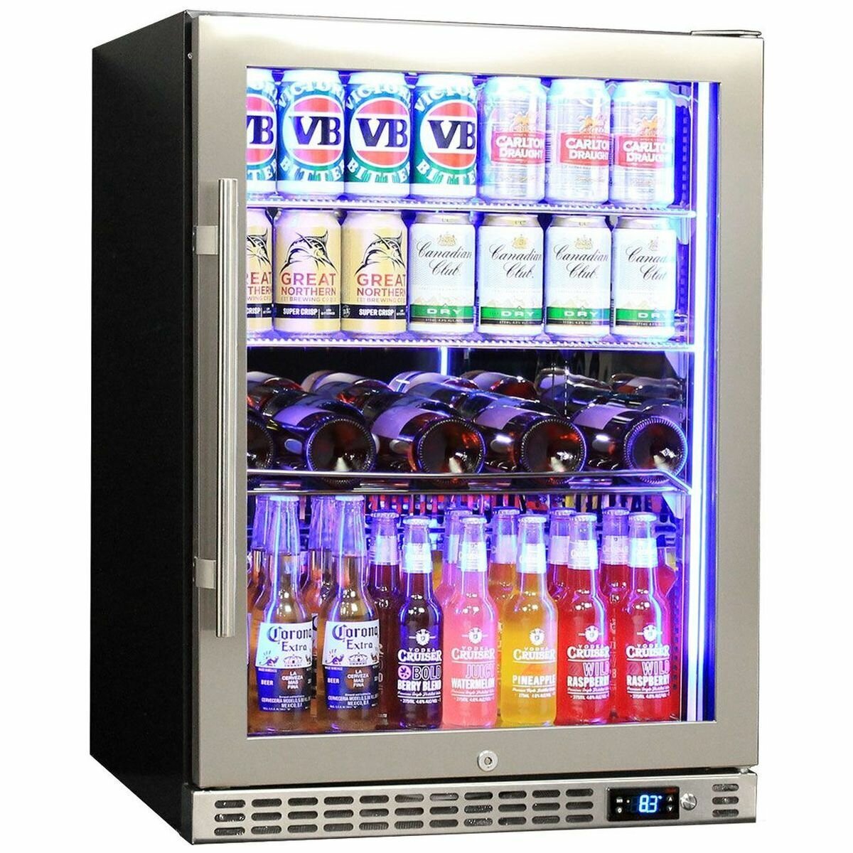 Schmick Glass Door Under Bench Bar Fridge SK156-SS hero image