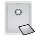 Franke KBG110-34-PW Kubus Single Bowl Undermount Sink with Accessories image NaN