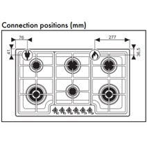Smeg 90cm Classic 6 Burner Stainless Steel Cooktop PGA962 hero image