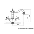 Armando Vicario 2000C Twin Handle Tap image NaN