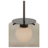 CTO Lighting Petra Large Pendant Light - Bronze and White Opal Glass PETPELBZSGSO image NaN