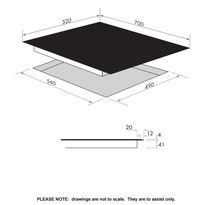 Smeg SAI74 70cm SmartSense Induction Cooktop hero image