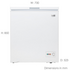 Esatto 146L Chest Freezer ECF146W image NaN