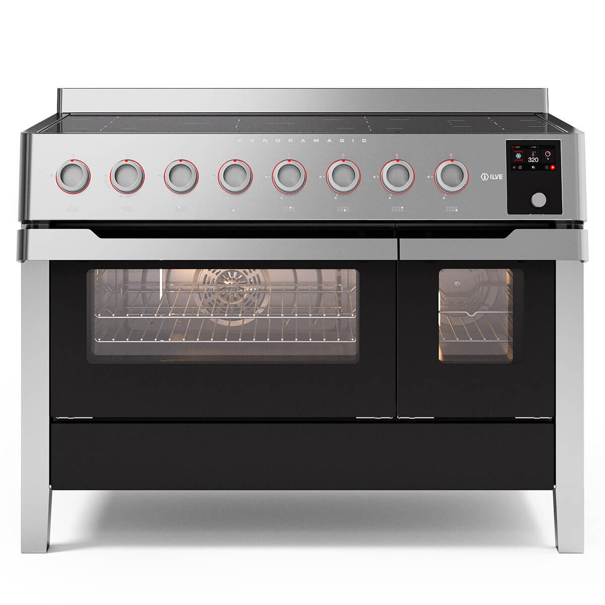 ILVE 120cm Panoramagic Induction Freestanding Oven Stainless Steel PMI127S3SS hero image