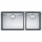 Franke  Mythos 500/340mm and 1 & 1/2 Bowl Right 3 Way Installation Sink MYX220-5034BSBR hero image