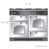 Falcon 110cm Classic Freestanding Dual Fuel Oven/Stove Cream and Chrome CLA110DFFCR-CH image NaN