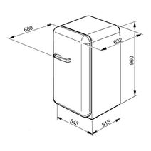 Smeg FAB10HRP-1 135L 50's Retro Style Bar Fridge hero image