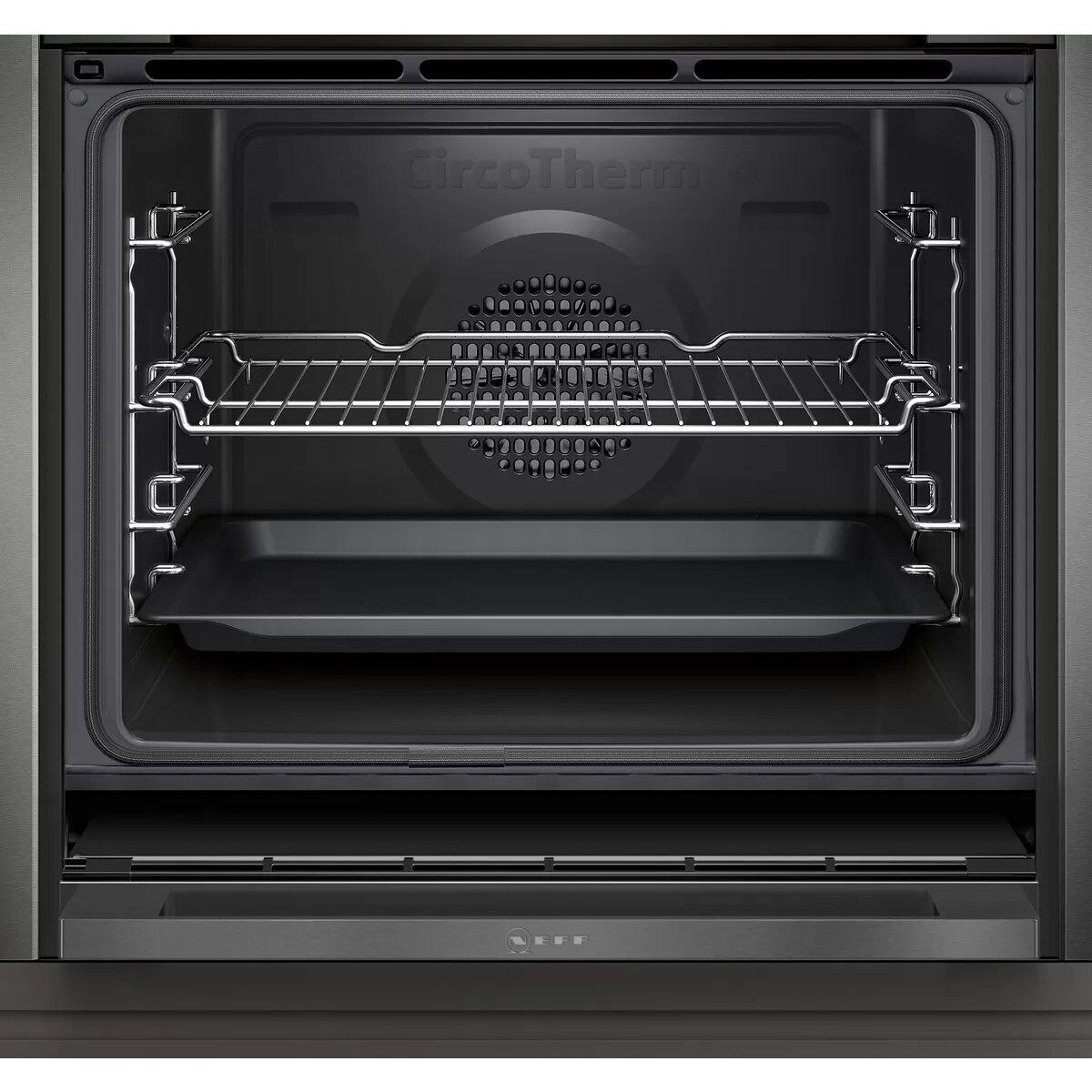 NEFF 60cm Pyrolytic Slide Hide Electric Built In Oven B57CR22G0B