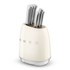 Smeg 50s Retro Style 6 Piece Knife Block Set Cream KBSF02CR image NaN