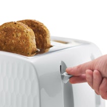 Russell Hobbs Honeycomb 4 Slice Toaster White RHT704WHI hero image