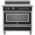 Bertazzoni 90cm Heritage Matte Black Induction Freestanding Oven HER95I1ENET image NaN